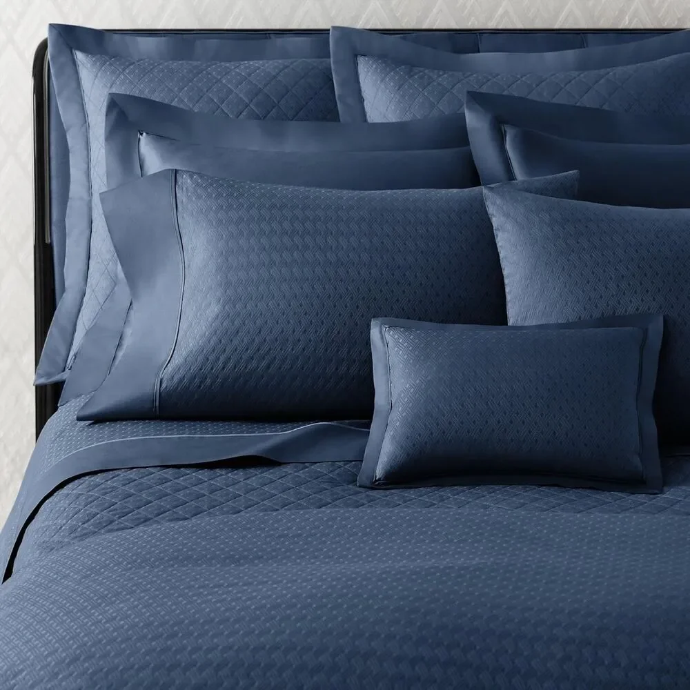 Ralph Lauren Home Bedford Jacquard One King Sham  Highland Navy